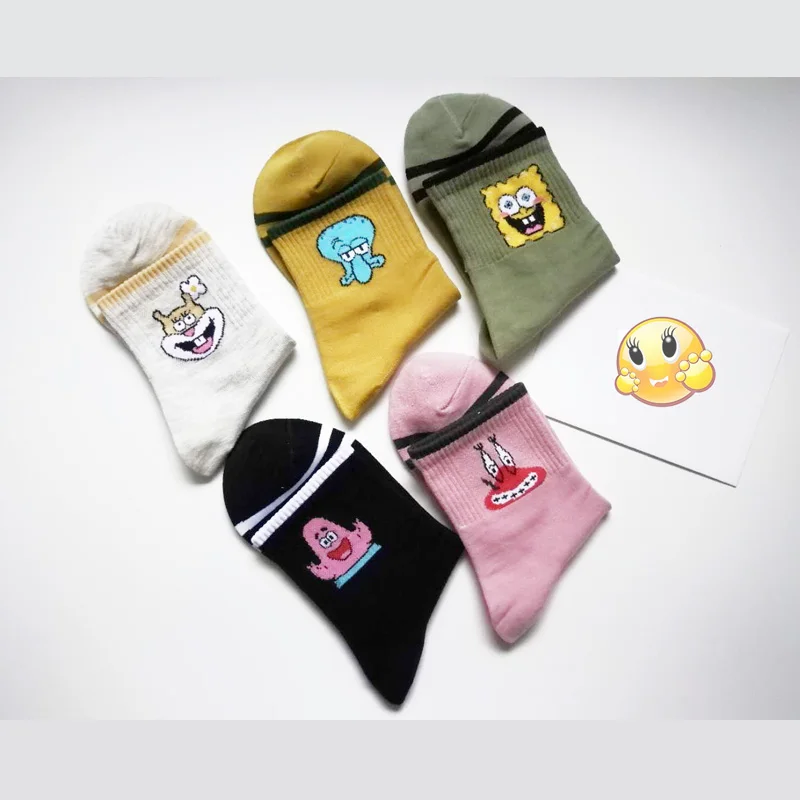 Модные милые короткие носки с героями мультфильмов для женщин Harajuku рисунком