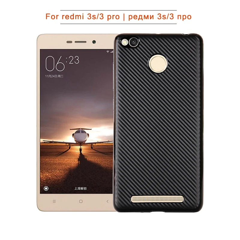 углеродные волокна узор силиконовый чехол на xiomi xiaomi redmi 3s 3 pro чехлы мягкий