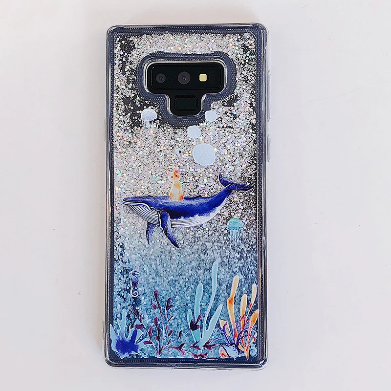 Dynamic quicksand Liquid case для Samsung Galaxy S8 note 8 Plus S7 Edge S9 J5 J7 J3 A3 A5 A7 2017 блестящие силиконовые