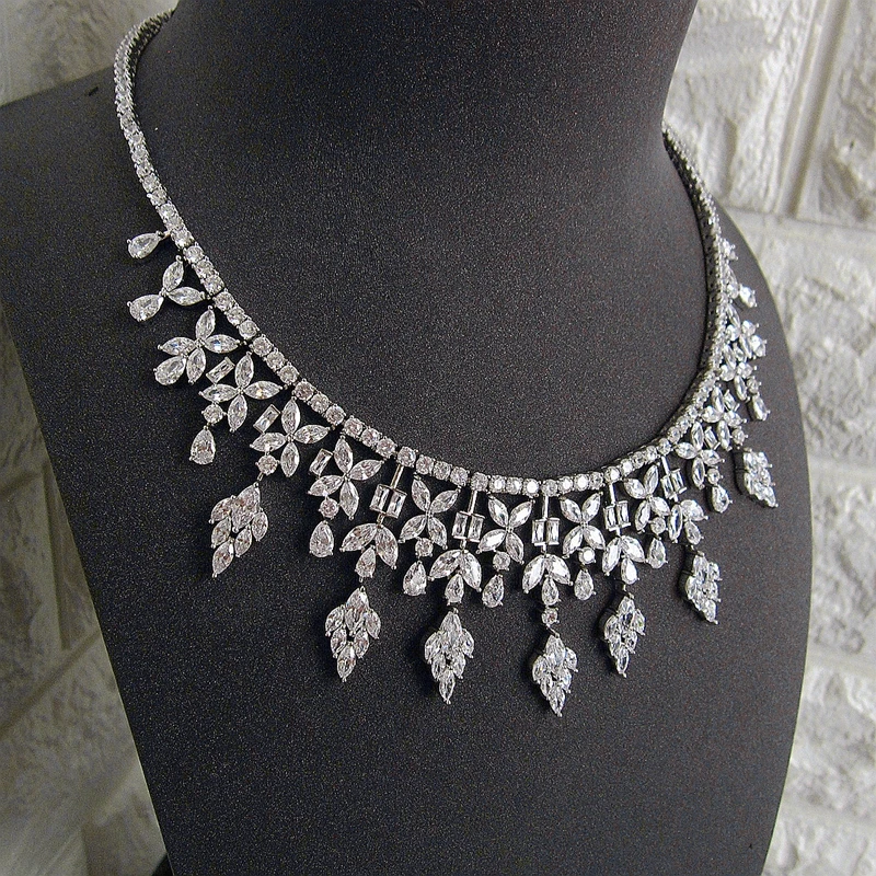 Fashion AAA Cubic Zirconia Luxuriant Flower modeling set Wedding/Party/dinner Jewelry for Women SC007 | Украшения и аксессуары