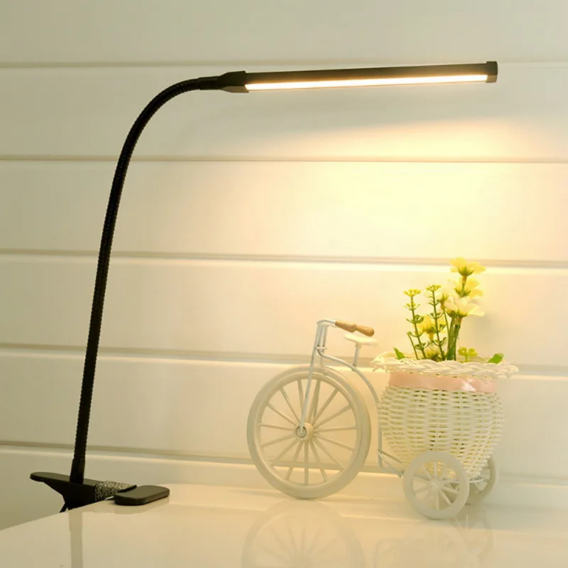 1PC Desk Lamps Table Lamp Light With Clip Student Bed Reading Book Flexible Adjustable USB LED Clipper 2018 New | Освещение