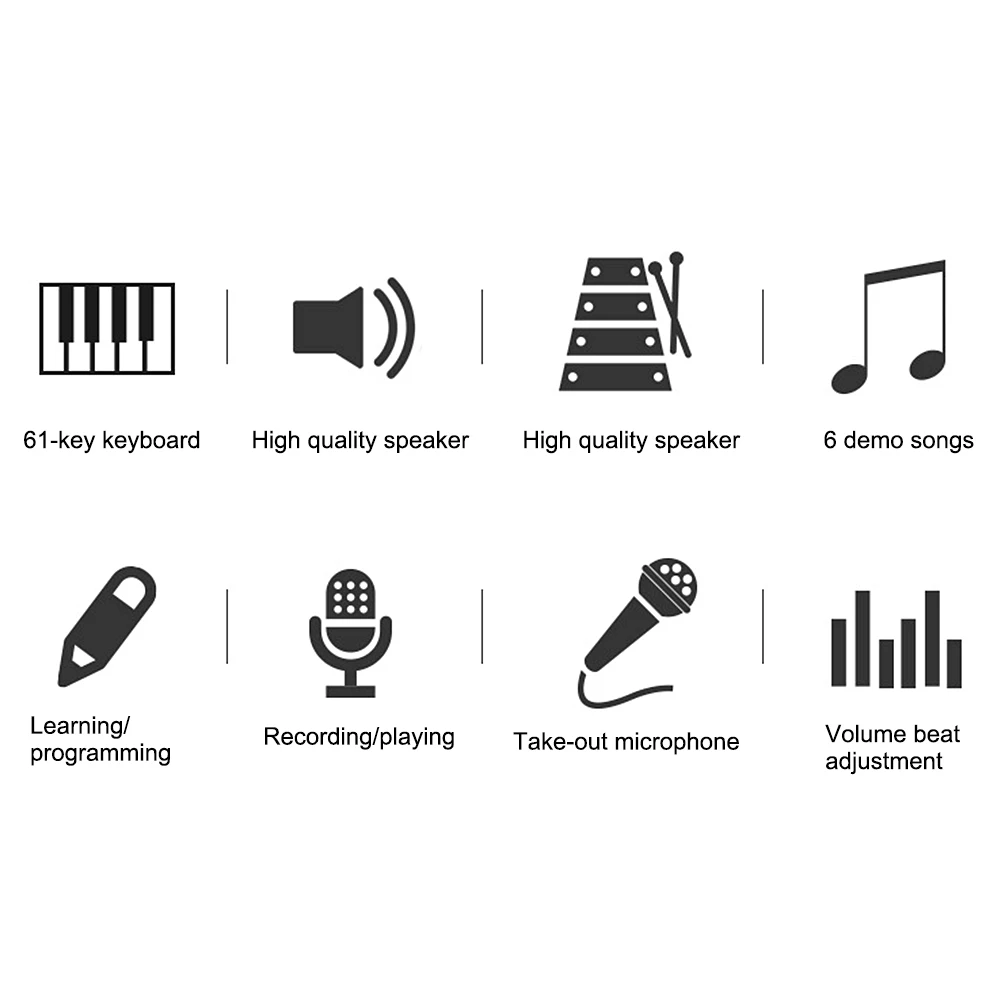 Электронный орган для Клавиатура детей 61 клавиша цифровая электронная