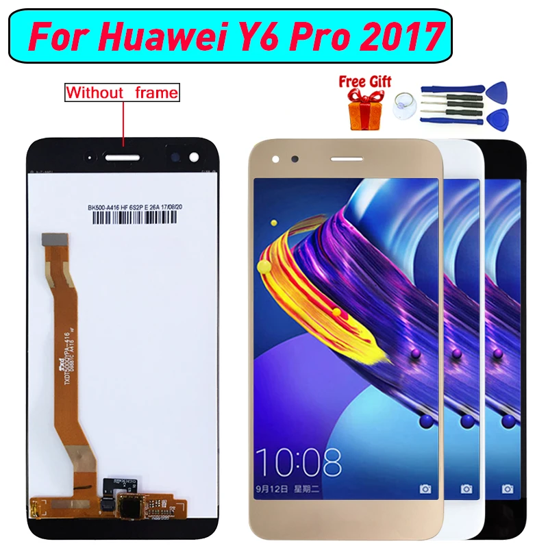 ЖК экран в сборе для Huawei Y6 Pro 2017 Замена P9 lite mini SLA L02 L22 L03 дисплей модуль|Экраны