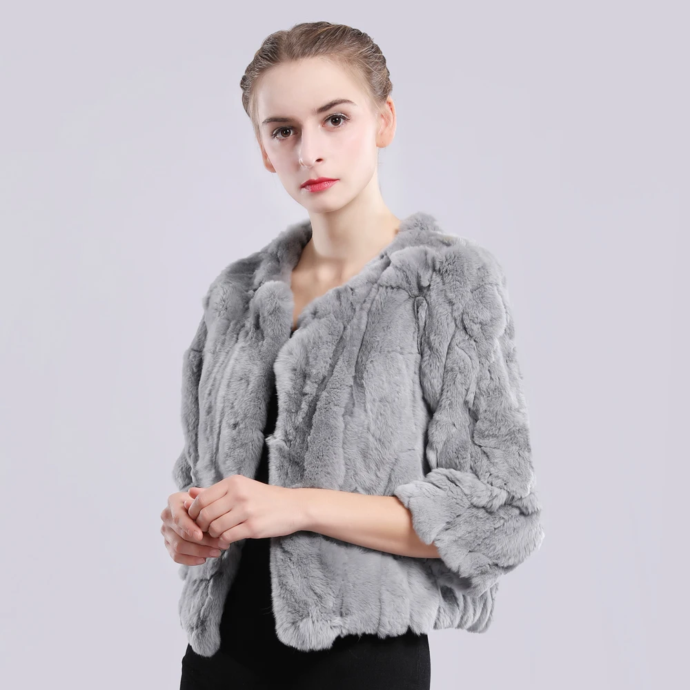 2020 Новый стиль осень зима натуральная Рекс с мехом Женское пальто в повседневном