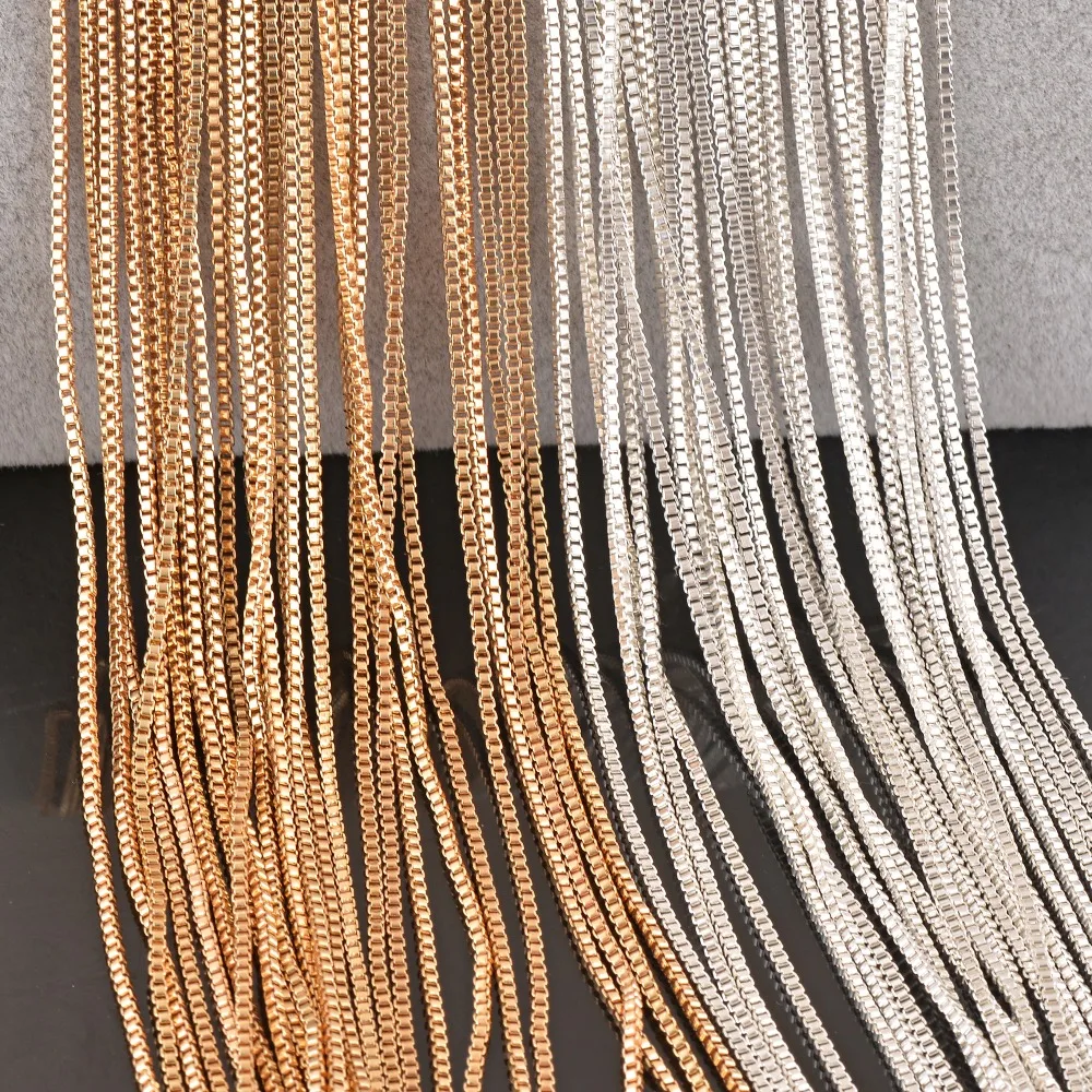 1 шт. качественная маленькая цепочка в коробке ожерелье для кулона длина 2 цвета