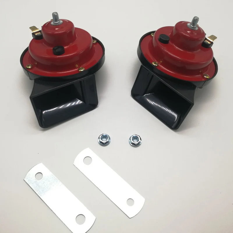 Универсальный 1 пара 12v 110dB 510 Гц мотоцикла двойной клаксон "улитка" высокая низкая автомобиля Автомобильный звуковой сигнал