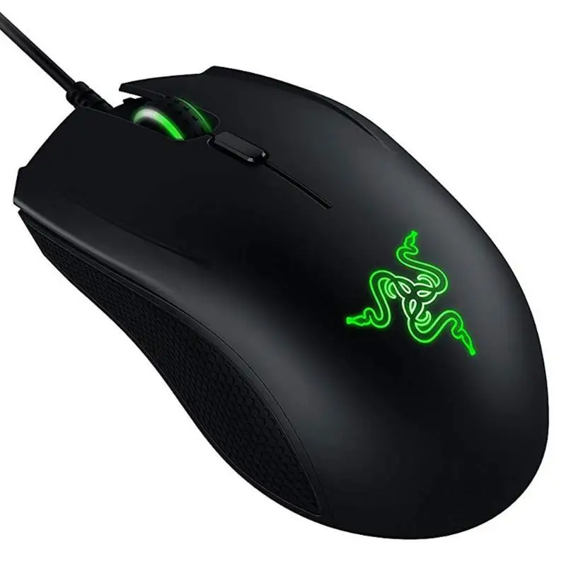Игровая мышь razer Abyssus 2000, 2 модели, USB 2000 dpi, проводная, 3 клавиши, программирование макросъемки, игровые мыши+ комплект коврика для мыши, для настольного ноутбука