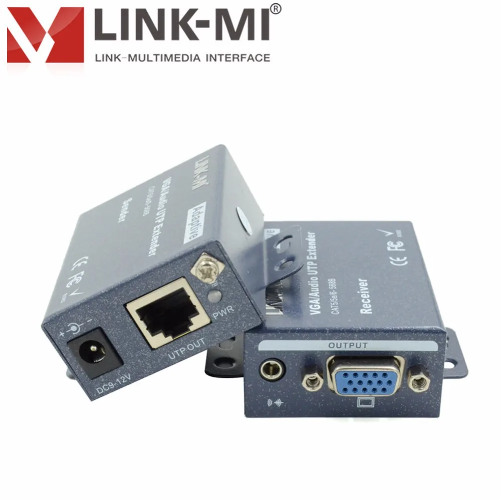 LINK MI 101TRS VGA Extender 100M over CAT5/UTP STP cable Support Windows7 Solaris Linux FreeBSD|cable manufactures|cat5 100mcat5 extender |