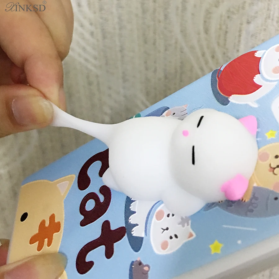 Squishy чехол для Samsung J5 Prime мягкими Кот Чехол Мягкий сотового телефона Galaxy