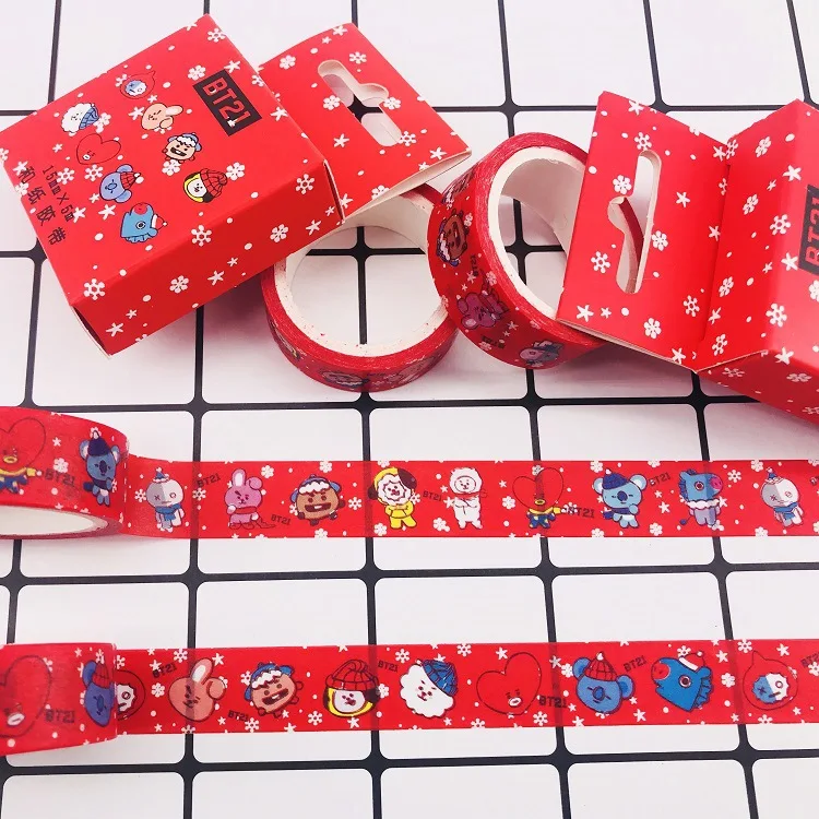 Новый Kpop BTS BT21 Рождество DIY Дневник ручная учетная запись альбом стикеры клейкие