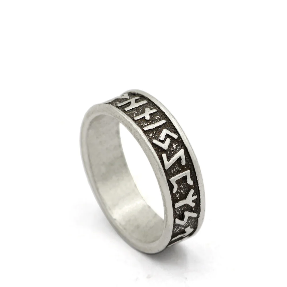 Скандинавский кельтский язычник большой Футарк скандинавский Руна|rune ring|ring