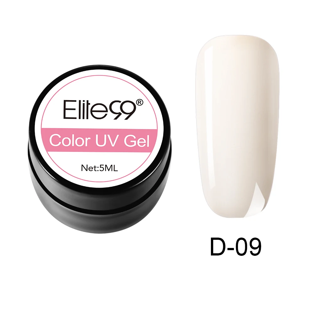 D-09 Elite99 Гель-лак гель uv Vernis светодиодный Гель-лак для ногтей художественный Гель-лак для ногтей чистый цвет Гель-лак 5 мл Гель-лак es Soak Off Nail Art - Цвет: D-09