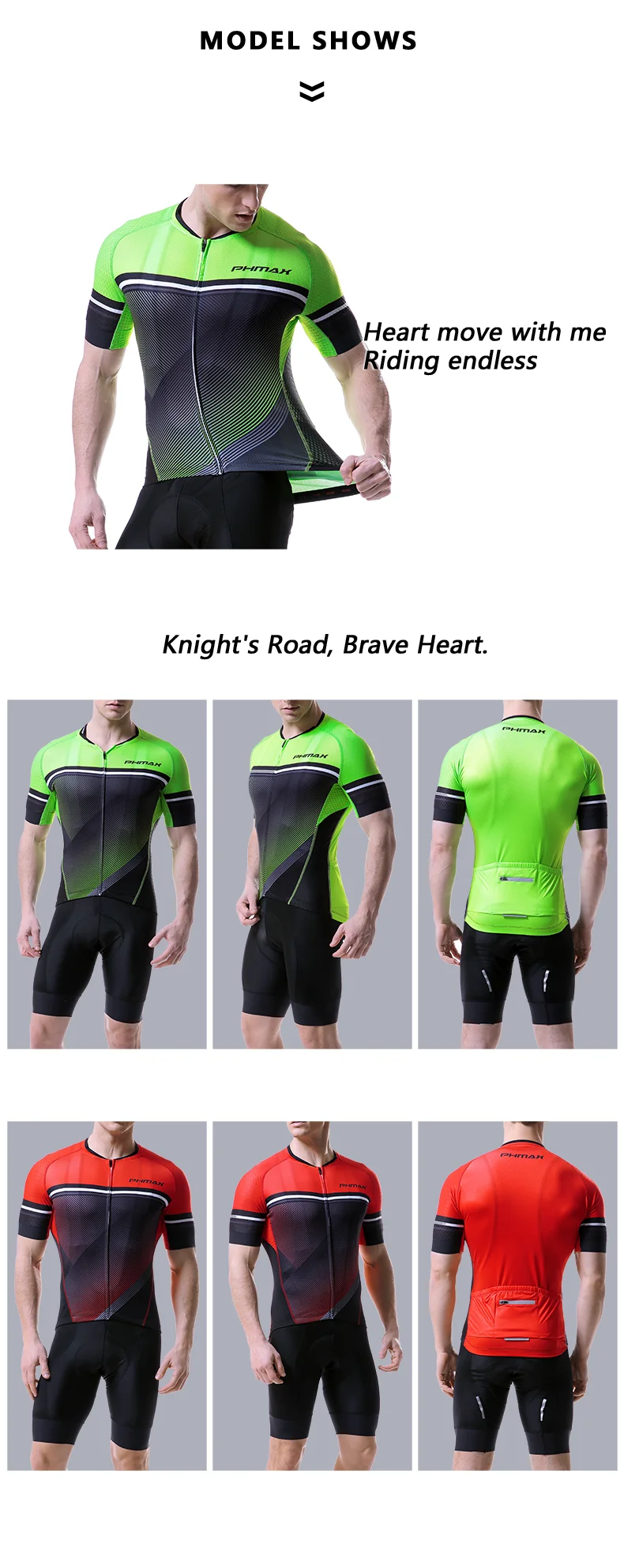 PHMAX лето Pro Велоспорт Джерси комплект шорты рукав Майо Ropa Ciclismo велосипед спортивная одежда велосипед одежда Велоспорт Комплект