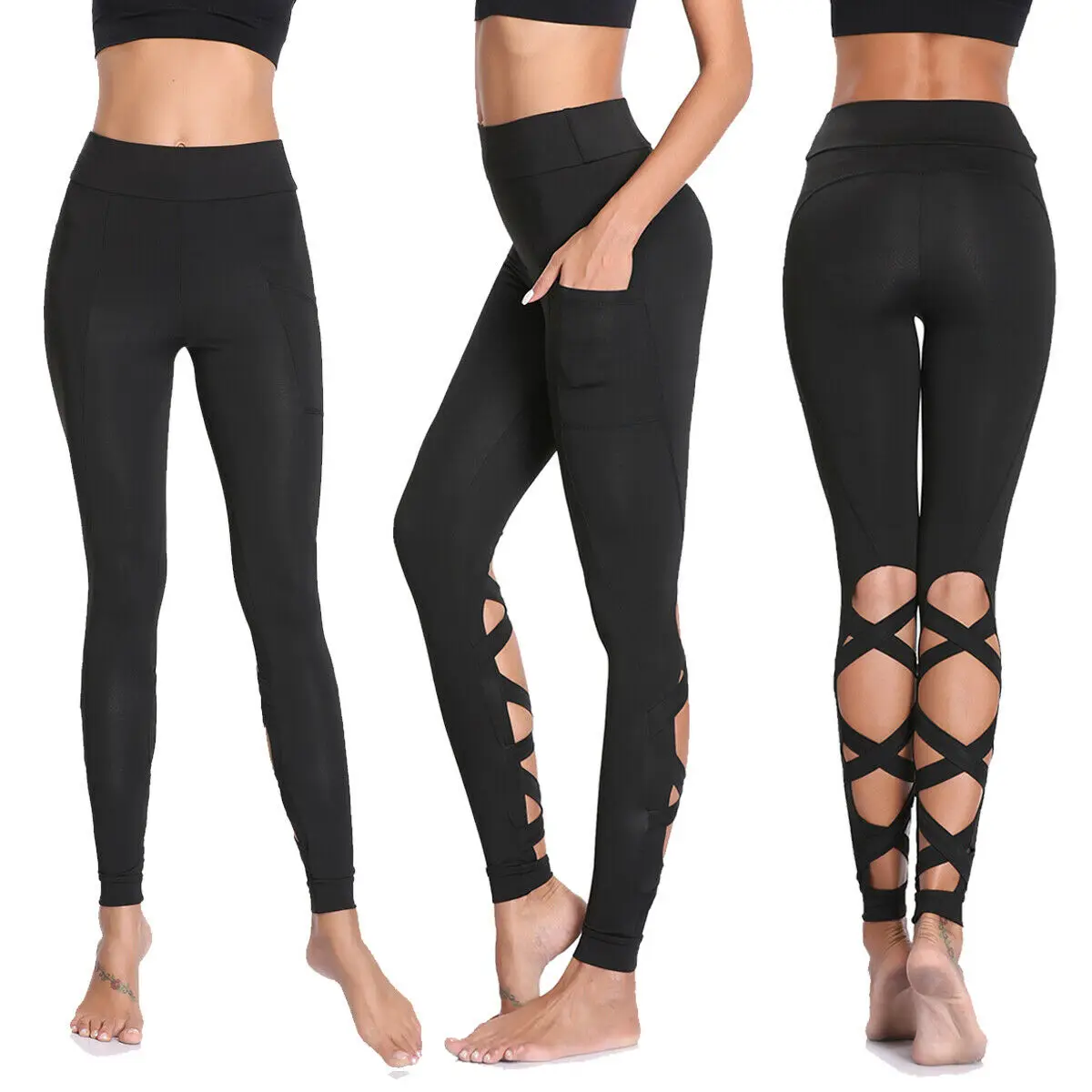 Женские Бесшовные Леггинсы обтягивающие леггинсы для фитнеса длиной до