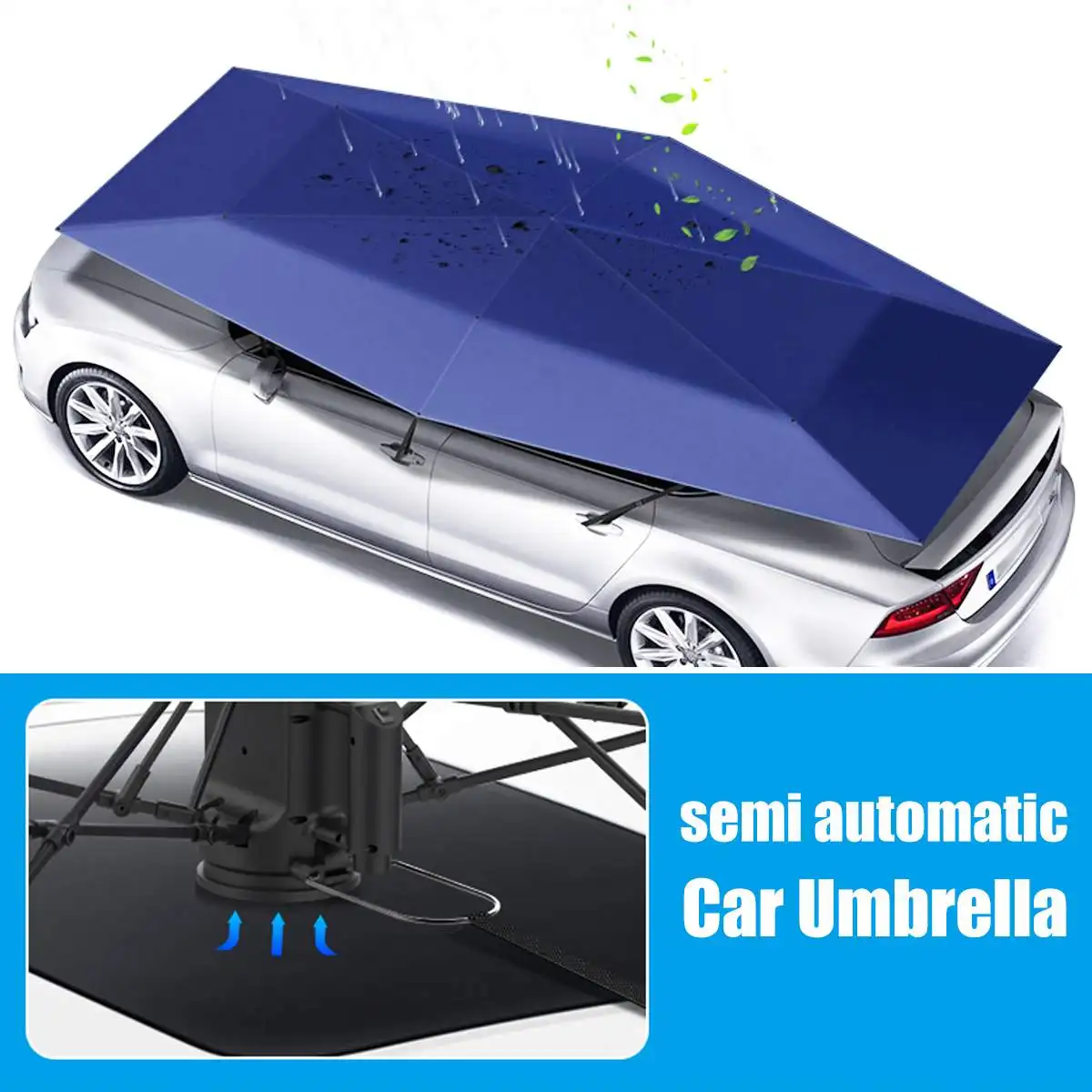 4,2x2,1 М Портативный уличный автомобильный тент зонтик на крышу с защитой от ультрафиолета, наборы для защиты автомобиля, зонт от солнца
