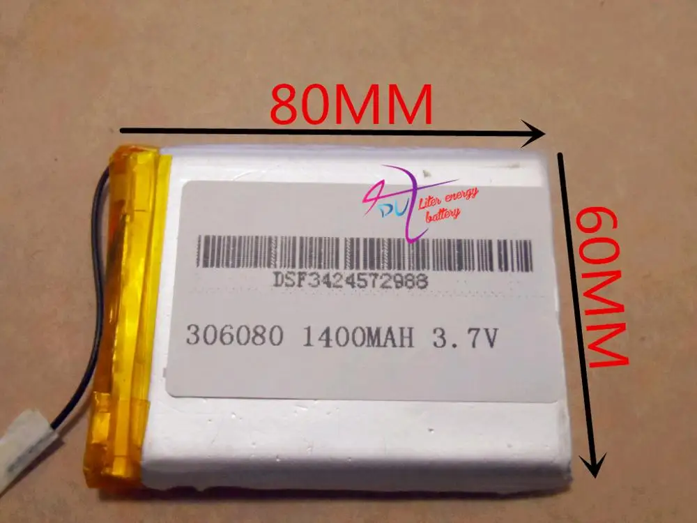 best battery brand 306080 1400 milliamperes large capacity CUBE B39HDS special built-in MP5 3.7V | Электроника
