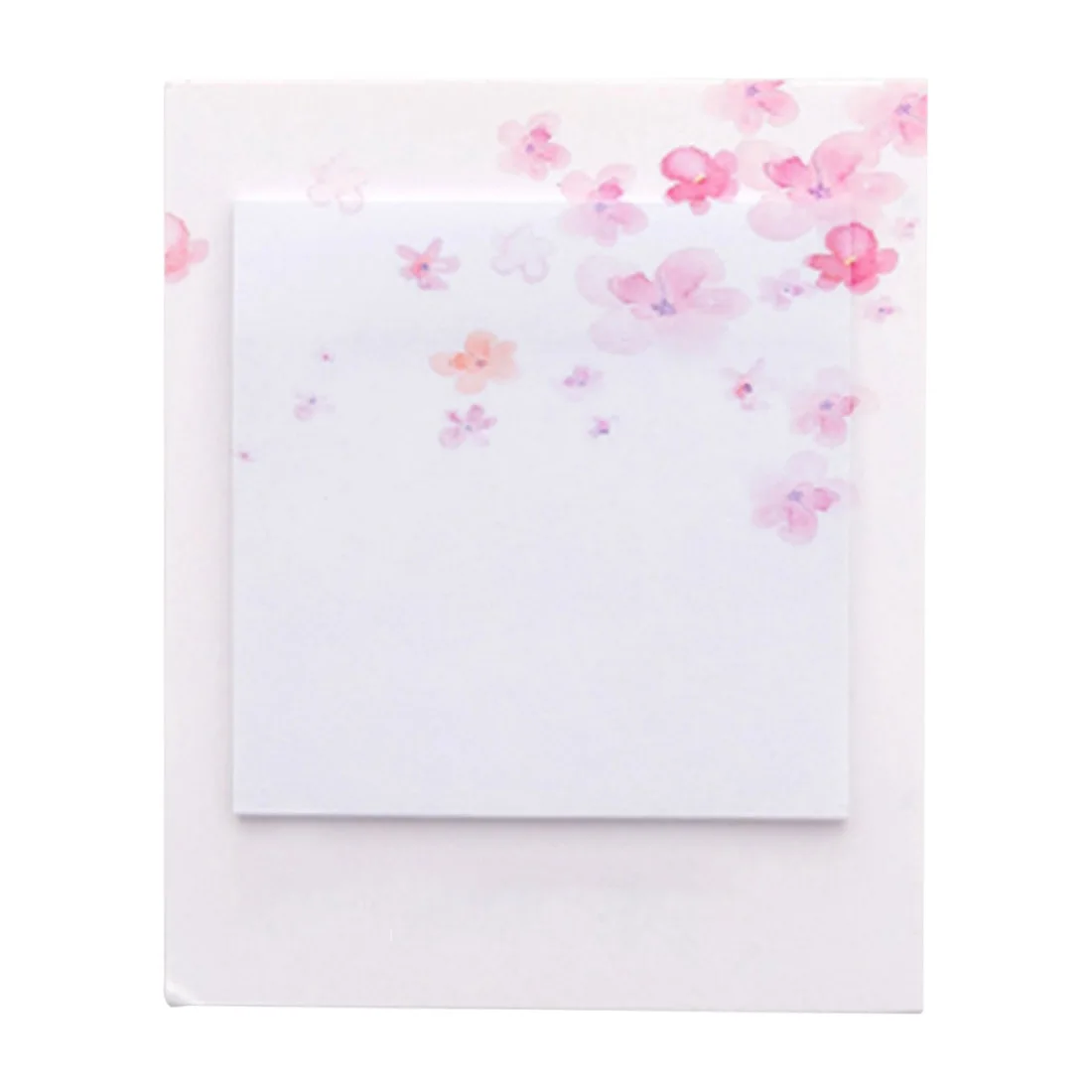 Flying blossoms Лазерный Memopad японский сакура самоклеющиеся заметки самоклеющиеся липкие заметки милые блокноты размещенные блокноты наклейки бумага - Цвет: Flying blossoms