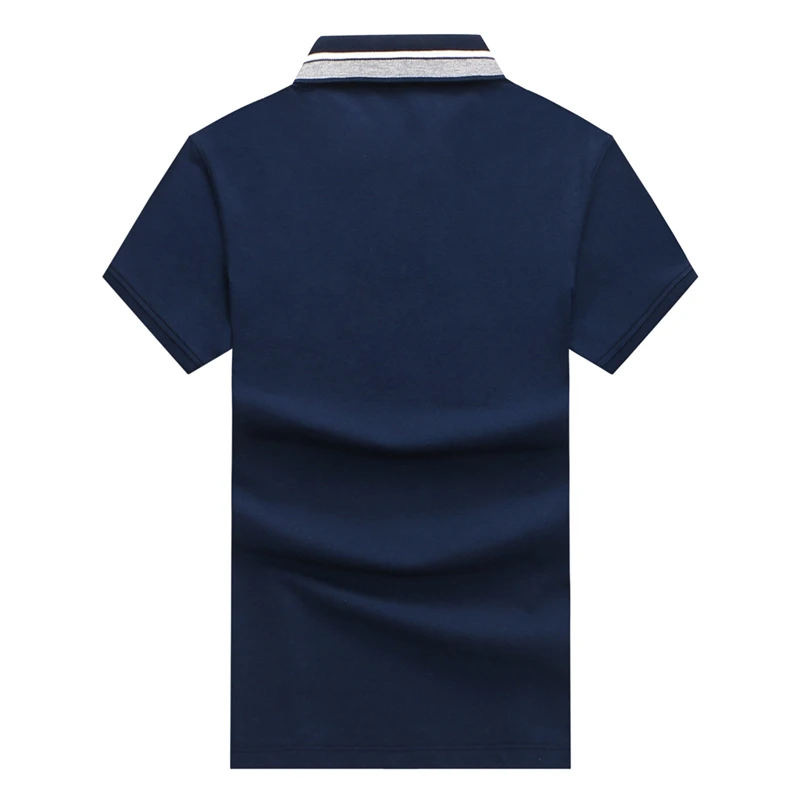 Мужская хлопковая рубашка поло TACE & SHARK однотонная с логотипом Golfed 2018|logo polo shirt|male