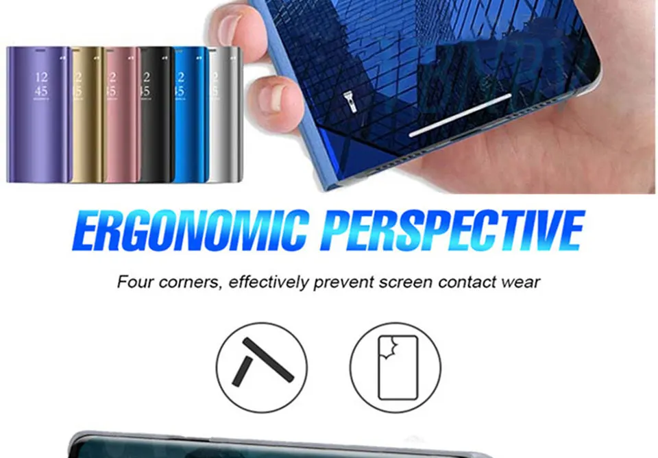 Mi rror smart view чехол для телефона для Xiao mi Red mi 5 Plus Note 5 6 Pro Note 5A 4X 6A S2 mi 8 SE 6 A1 A2 Lite Max 3 Кожаный флип-чехол