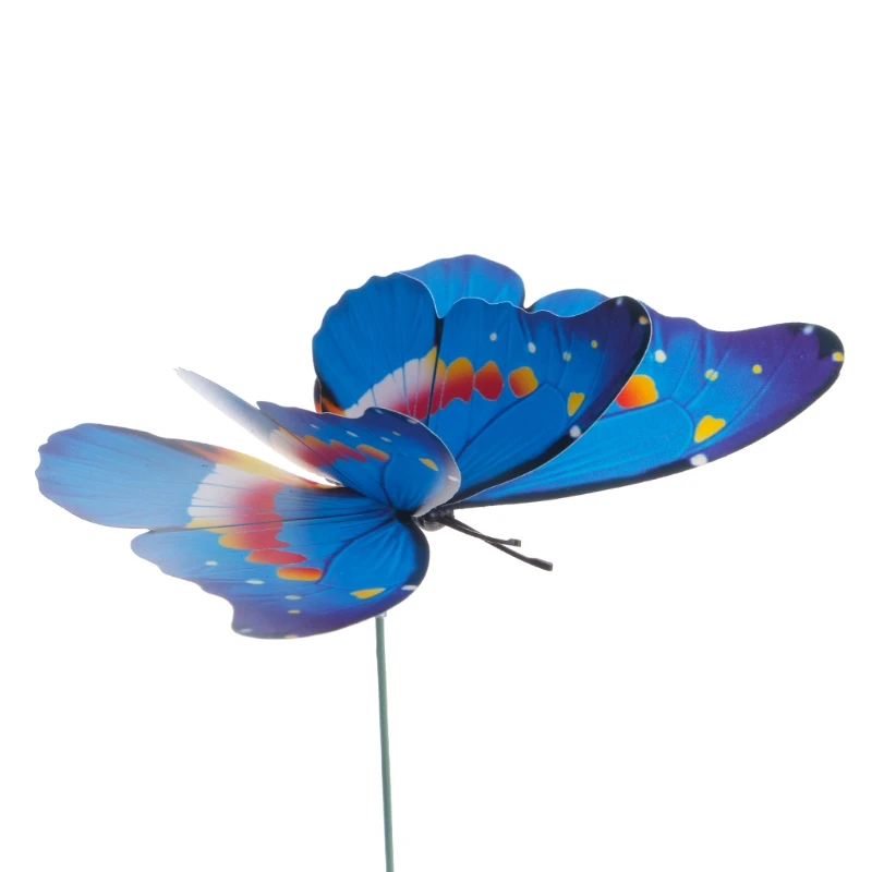 12 см красочные волшебные бабочки на палочке украшение домашний сад ваза газон