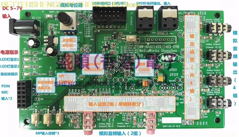 

ADAU1452, ADAU145X boards (New)