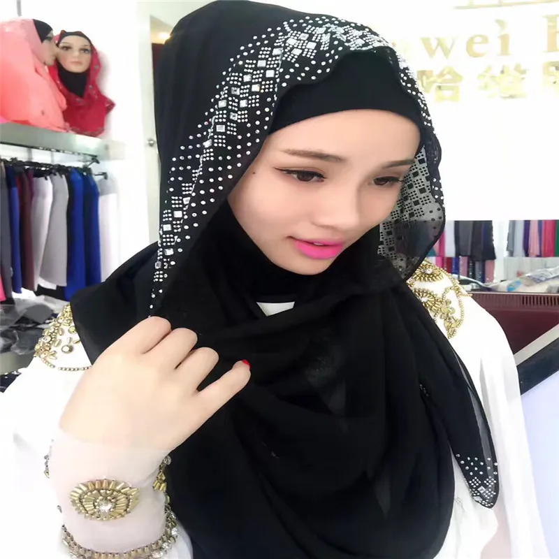 

New Style Women Muslim Hijab Scarves Summer Thin Female Fashion Muslim Scarf Long Shawl Headband Hijab Wraps Underscarf