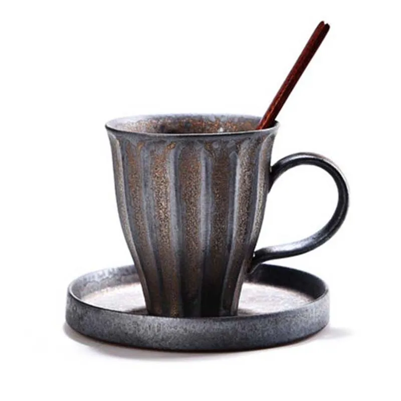 YeFine креативный FLAMBE GLAZED набор керамических чайных чашек винтажные кофейные чашки