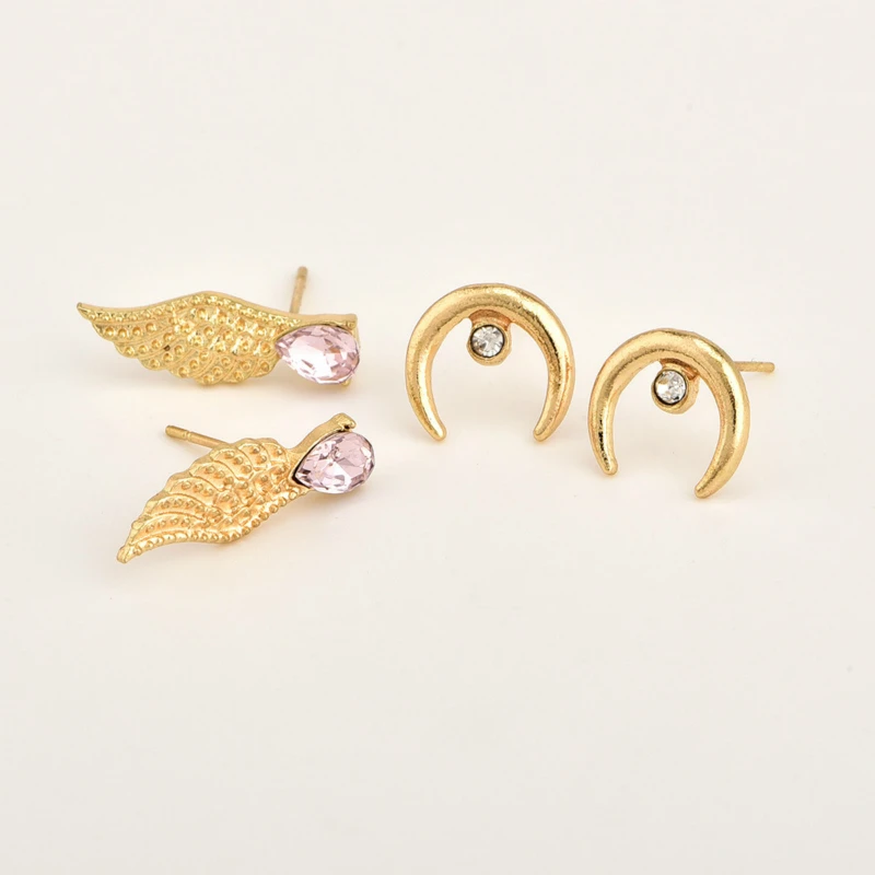 Новинка модная новинка ювелирное изделие комбинация серег Костюм Леди Луна