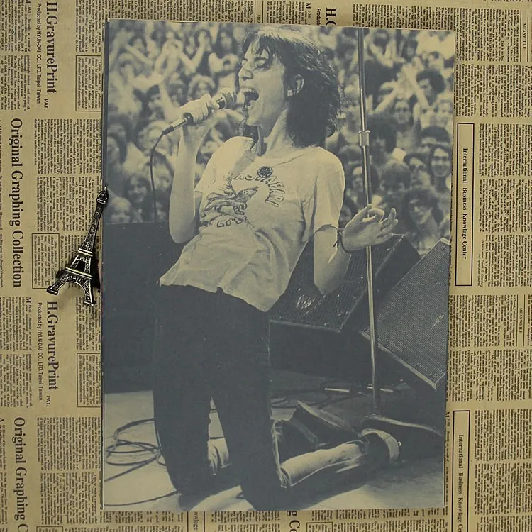 Patti Smith rock poster супермаркет в твердом переплете крафт бумага|Рисование и