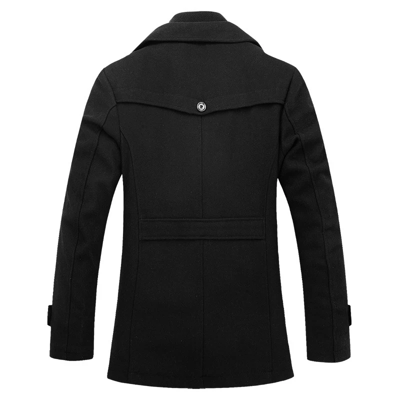 2021 Новый Повседневный Средний длинный Cappotto Di Lana | Мужская одежда