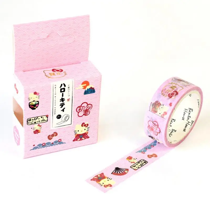 15 мм X 7 м милые Lotkawaii цветок еда Животные декоративные васи клейкие ленты DIY Скрапбукинг Маскировочная лента школьные офисные принадлежности - Цвет: 22