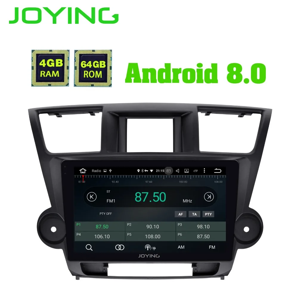 JOYING 10 1 "ips 8 Восьмиядерный автомобильное радио аудио Android стерео Мультимедиа для