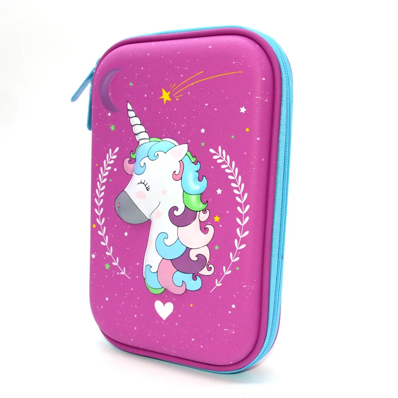 Pencil Case School EVA Trousse Scolaire Stylo Box Cute Unicorn Kawaii Astucci Estuches Lapices Etui Pennen Girls Stationery