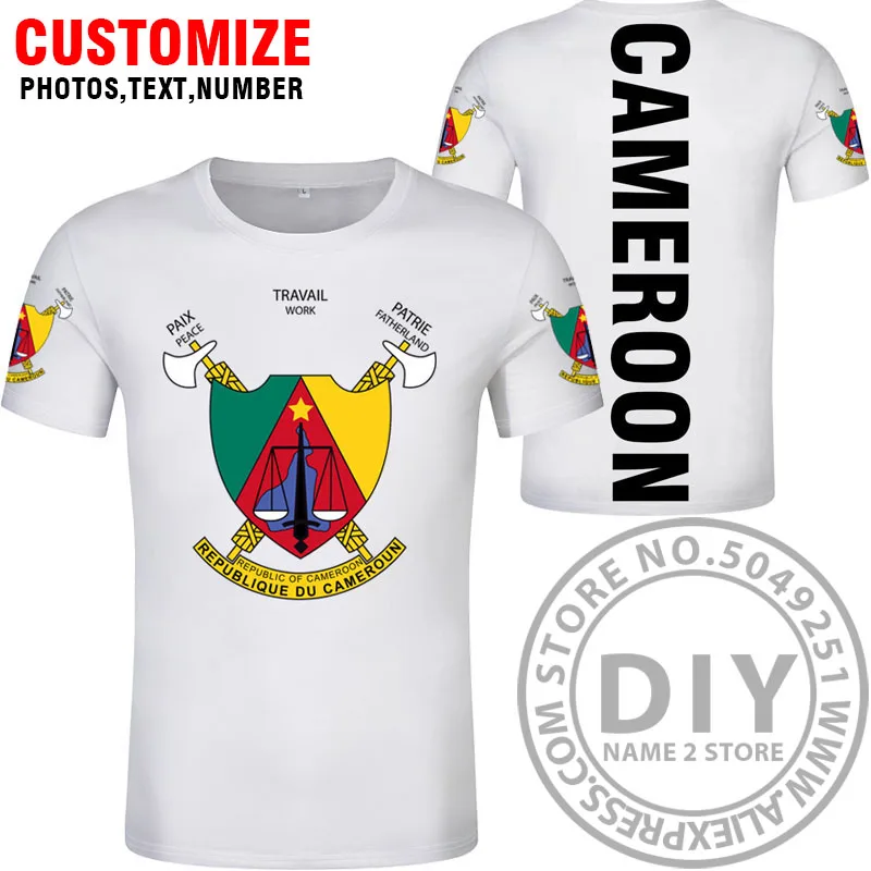 Футболка из Камеруна с бесплатным именем и номером футболка надписью cmr