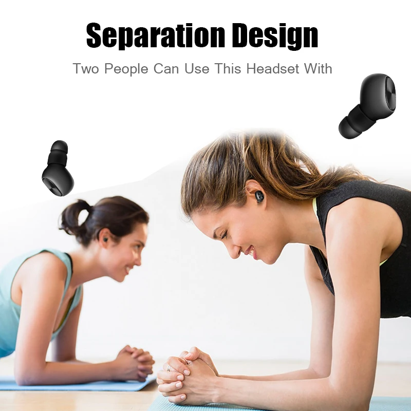 M &amp J TWS-QS1 Bluetooth-наушники-вкладыши Беспроводные наушники Стереонаушники Басы Звук