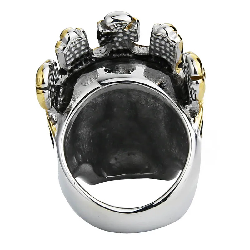 Мужское кольцо в стиле хип хоп из нержавеющей стали|ring jewelry|skull ring bikerring biker |