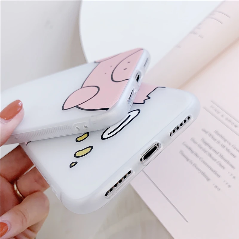 Мультяшный милый поросенок apple phone Чехол для iPhone 6 6s 7 8 plus X XR XS MAX антиосенний