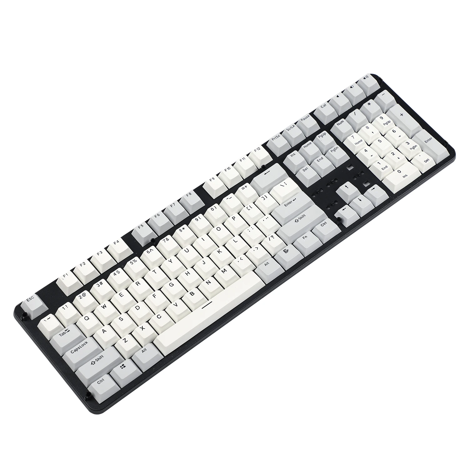YMDK 108 PBT Вишневый профиль двойная съемка черный серый без блеска для стандартной ANSI 104 87 61 MX механическая клавиатура