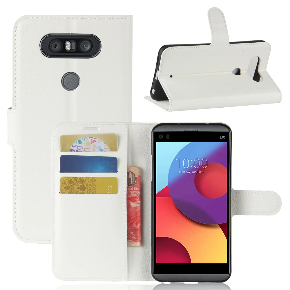 Кожаный чехол для LG Q8 Q7 Q6 PLUS откидной Чехол-бумажник G4 G3 Stylus G6 G7 FIT V20 MINI G8 V50 V40 ThinQ V30