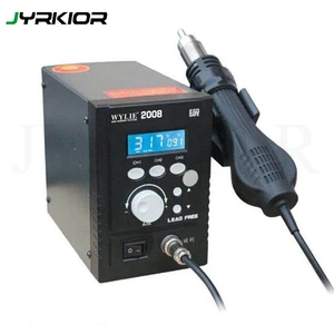 Jyrkior WYLIE 2008 ESD цифровой дисплей Сварка тепловой пушкой нагнетатель пистолет Бессвинцовая Интеллектуальная паяльная станция горячего воздуха