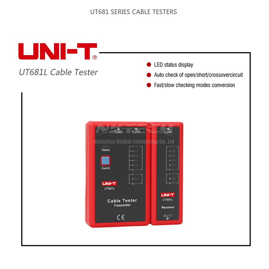 UNI-T UT681L UT681C UT681HDMI Кабельный тестер сетевой кабель трекер метр телефон BNC HDMI MINI-HDMI HD RJ45 RJ11 линейный детектор