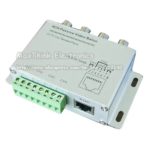 Пассивный 4CH UTP видео трансивер CCTV Balun BNC коннектор RJ45 Cat5/оптовая продажа 10 шт. |