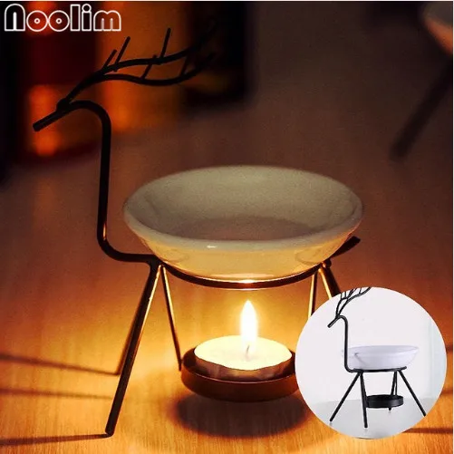 Рождественская креативная железная горелка NOOLIM с оленем керамическая