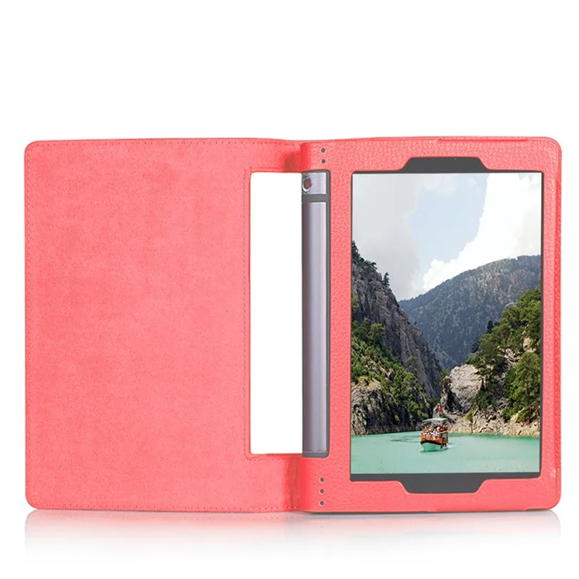 Red Чехол для планшета lenovo 10,1 дюймов, кожаный чехол-подставка для lenovo Yoga Tab 3 10 X50L X50F 20J, Прямая поставка - Цвет: Red
