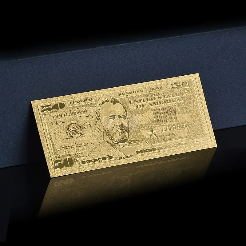 Прямая поставка новый купюр в долларах США 100 24 К американская золотая фольга