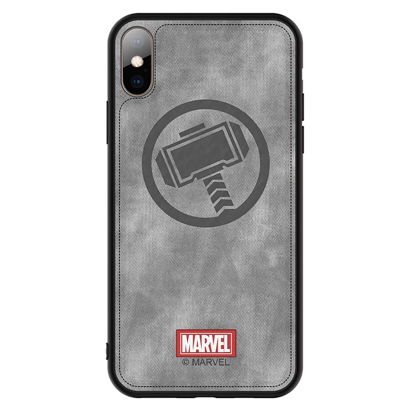 Брендовый чехол для телефона iphone X XS XR XS MAX капитан Марвел Мстители Ткань Высокое качество задняя крышка Железный человек funda