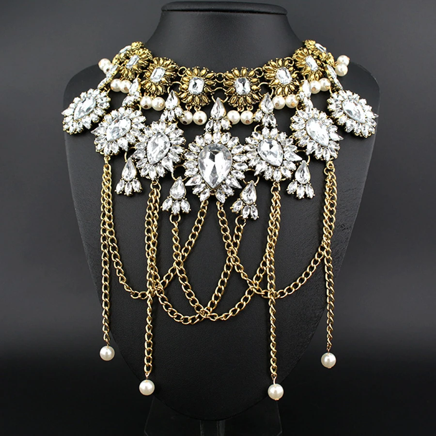Collier модные новые серебряные натуральные жемчужные jc массивные ожерелья и кулоны