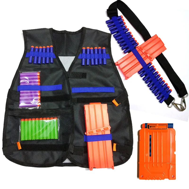 6pcs/set Tactical Equipment Gun shuttle Bullet Magazine for Nerf Accessories Clip Compatible Backpack | Игрушки и хобби