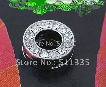 Заводская цена! 50 шт./лот 10 мм * O полностью горный хрусталь сплав слайдер подвеска