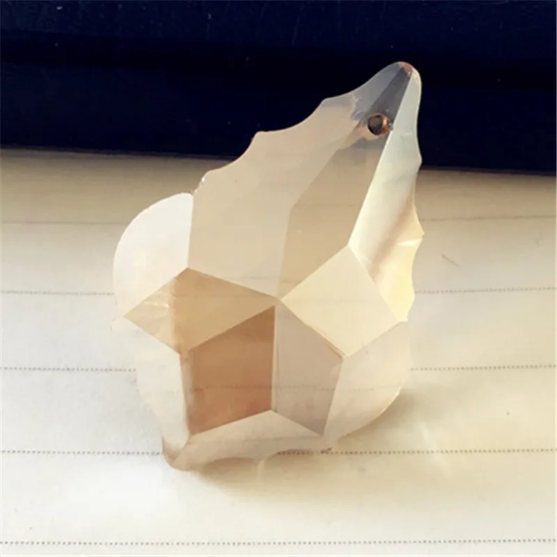 12 шт. 50 мм золотые Хрустальные стеклянные подвески для шампанского люстры